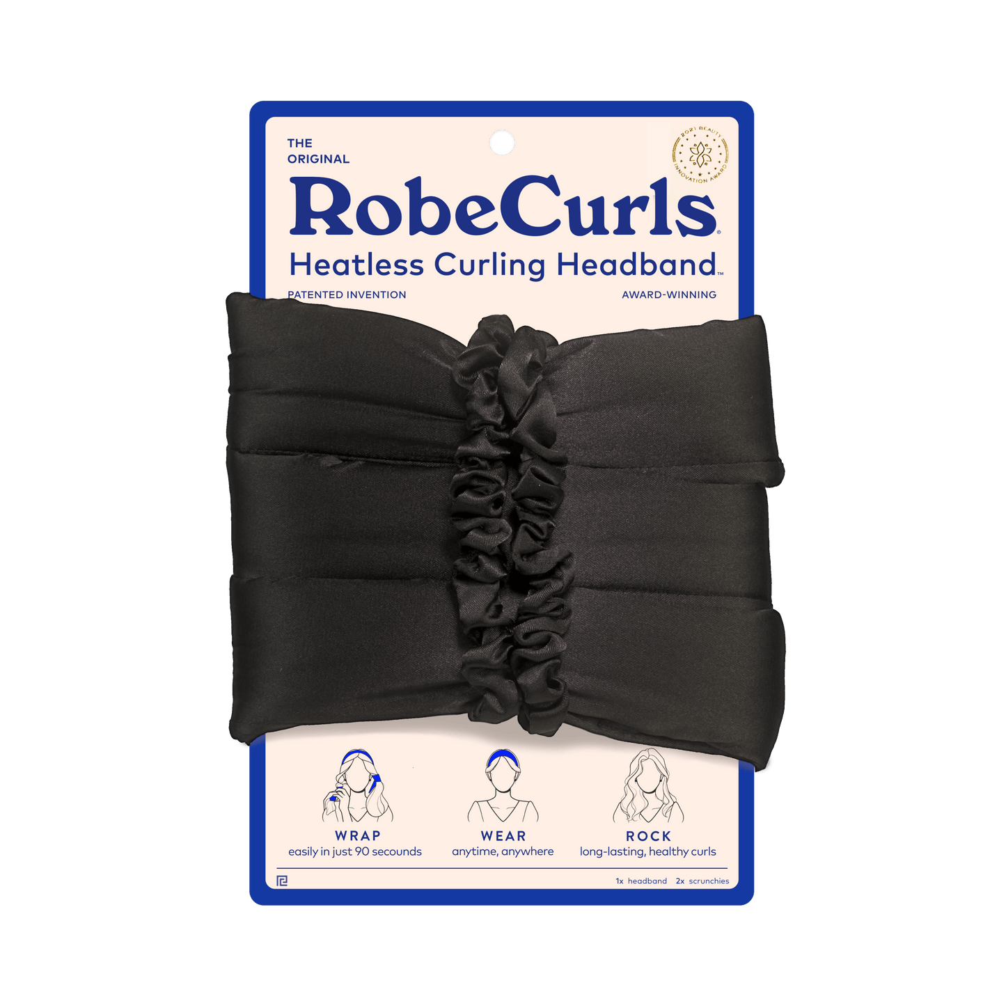 The Original Heatless Curling Headband - Black