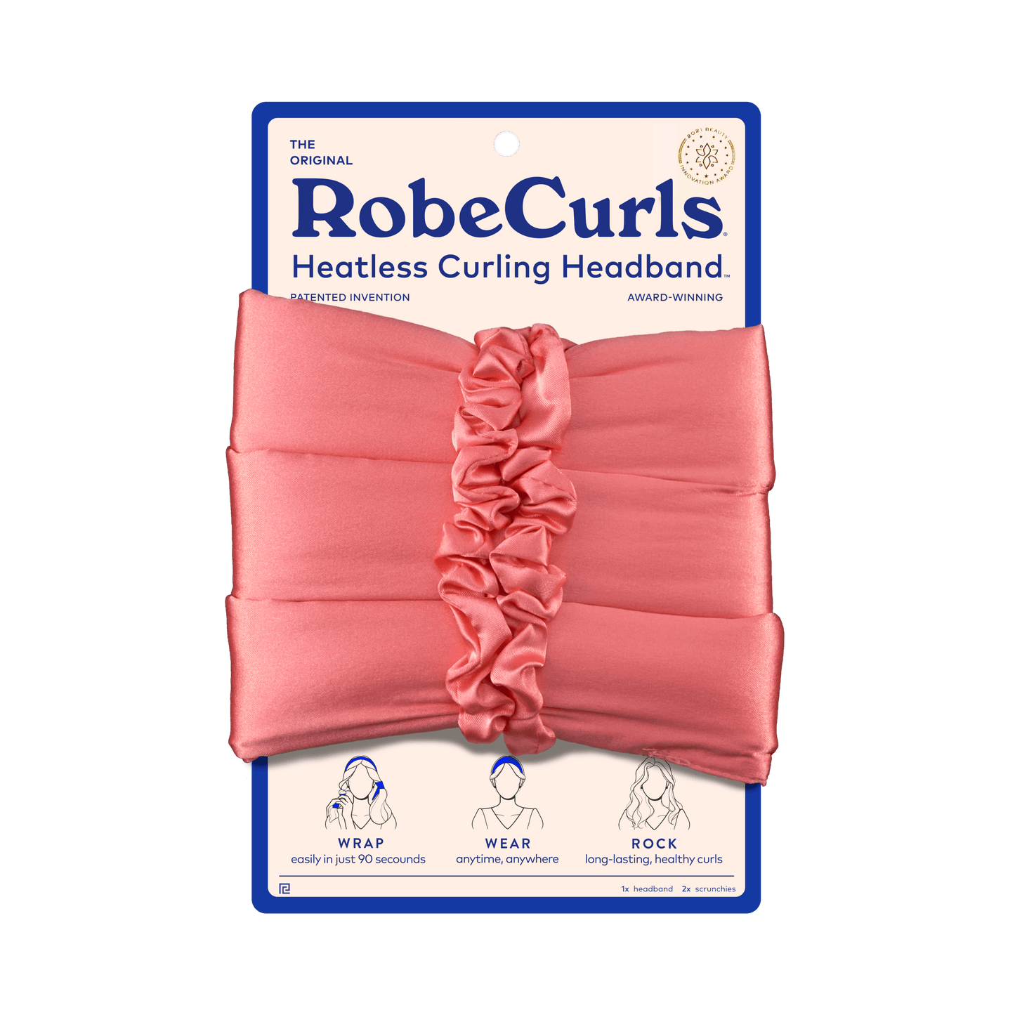 The Original Heatless Curling Headband - Guava