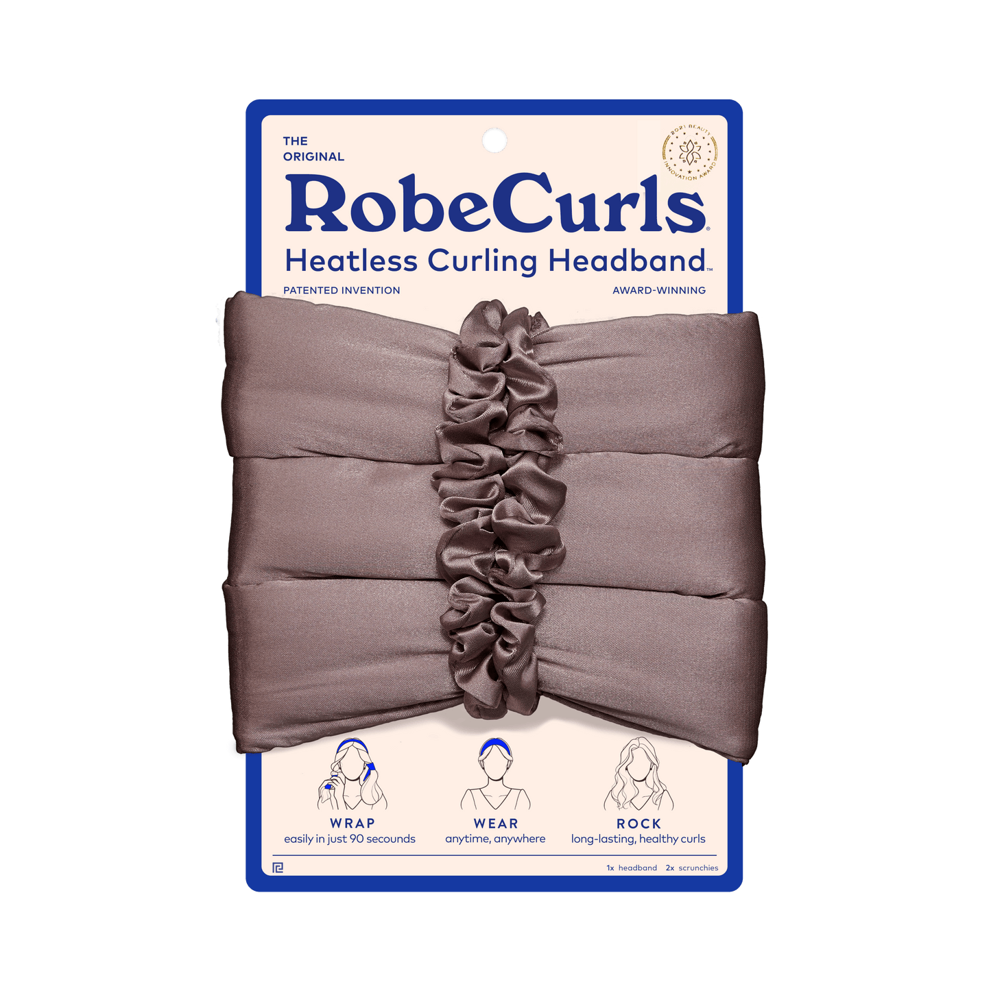 The Original Heatless Curling Headband - Mauve