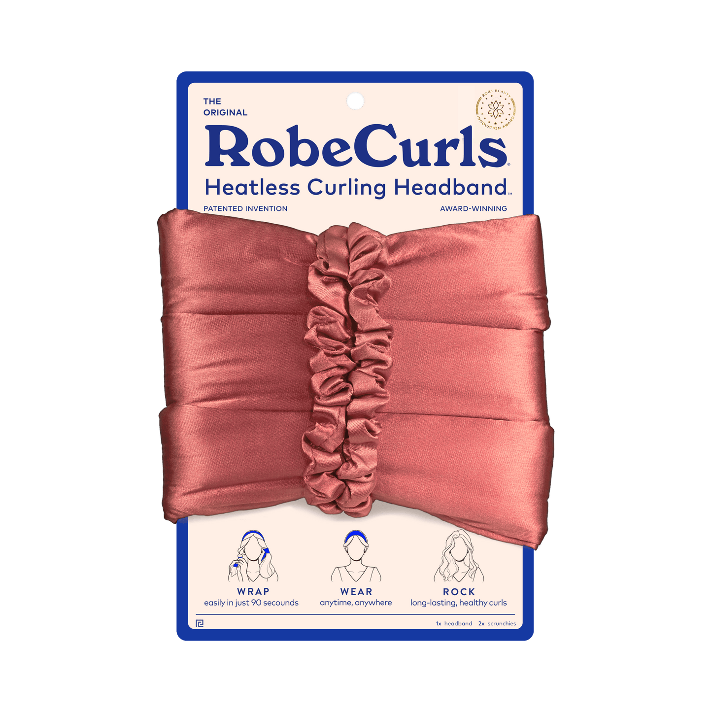 The Original Heatless Curling Headband - Rose