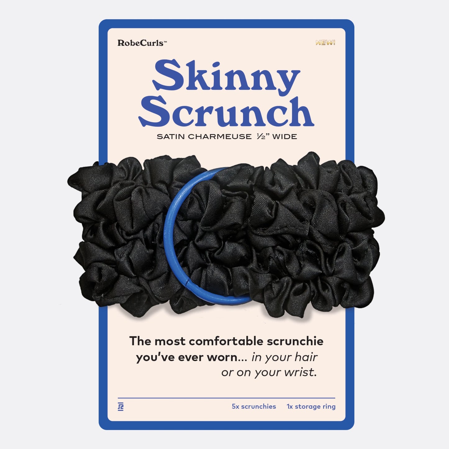 Skinny Scrunch Bunch - Black & Multi